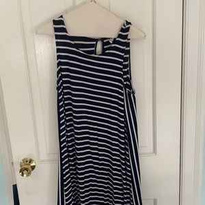 Silver Wishes Nautical Stripe Dress